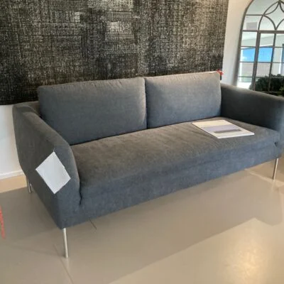 Canapé Sits Charlie 195 cm tissu Carlina Dark grey